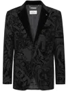 Philipp Plein Graphic-print Blazer In Black
