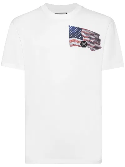 Philipp Plein Graphic-print Cotton T-shirt In White