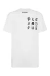 Philipp Plein T-shirt Round Neck Ss Gothic Plein In White