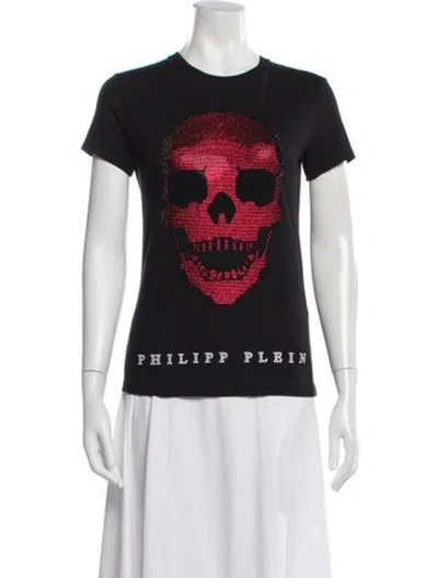 Pre-owned Philipp Plein Graphic Print Crew Neck T-shirt In Multi