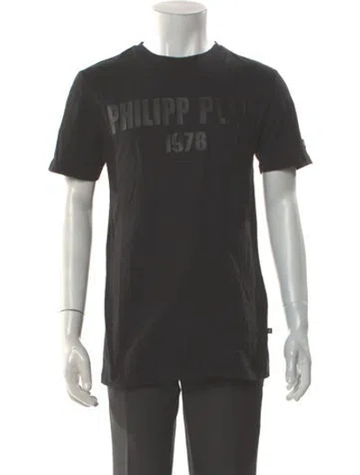 Pre-owned Philipp Plein Graphic Print Crew Neck T-shirt W/ Tags In Gray