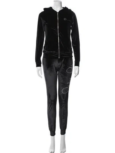 Pre-owned Philipp Plein Graphic Print Crystal Embellishments Tracksuit In Multi