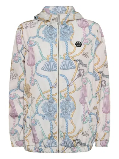 Philipp Plein Graphic-print Jacket In Multi