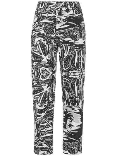 Philipp Plein Graphic-print Jeans In White