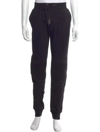 Pre-owned Philipp Plein Graphic Print Joggers In Blue