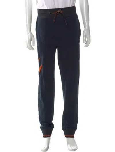 Pre-owned Philipp Plein Graphic Print Joggers In Blue