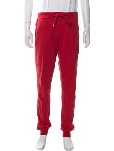 Pre-owned Philipp Plein Graphic Print Joggers In Red