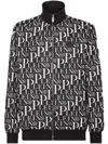 Philipp Plein Graphic Print Jogging Jacket In 黑色