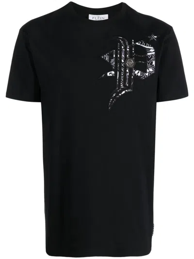 Philipp Plein Graphic-print Short-sleeved T-shirt In Black