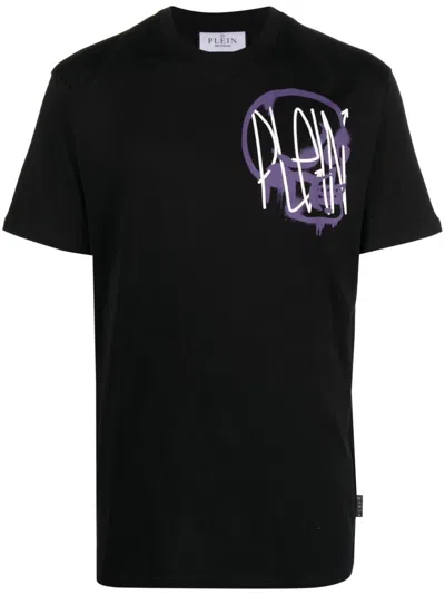 Philipp Plein Graphic-print Short-sleeved T-shirt In Black