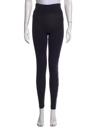 Pre-owned Philipp Plein Graphic Print Skinny Leg Pants In Blue