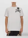 Philipp Plein Graphic Skull Logo Crew Neck T-shirt In White
