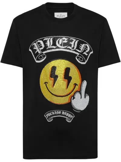 Philipp Plein Graphic Stamp T-shirt In Black