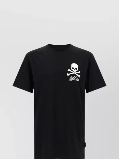 PHILIPP PLEIN GRAPHIC T-SHIRT WITH 'SKULL & BONES' PRINT