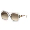 Philipp Plein Grey Square Ladies Sunglasses Spp065s 03gu 55