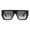 Philipp Plein Grey Gradient Browline Ladies Sunglasses Spp094m 0700 54 In Black