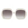 Philipp Plein Grey Gradient Sport Ladies Sunglasses Spp038m 03gf 56 In White