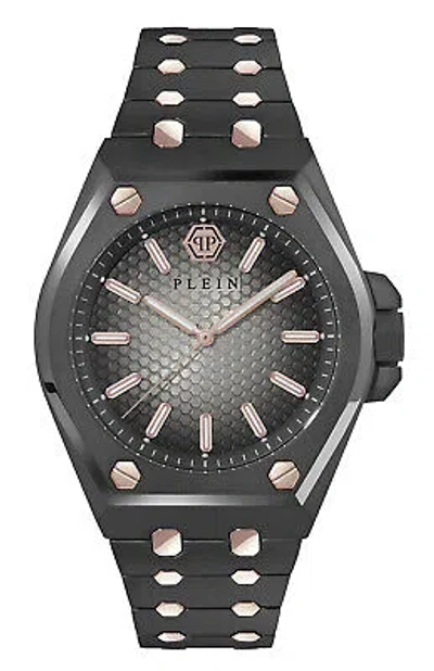 Pre-owned Philipp Plein Grey Mens Analogue Watch Plein Extreme Gent Pwpma0424