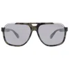 Philipp Plein Grey Navigator Men's Sunglasses Spp046m 92ix 61 In Neutral