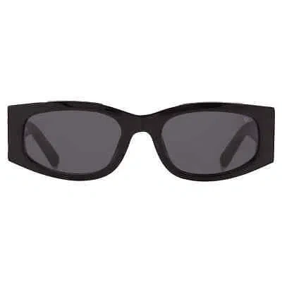Pre-owned Philipp Plein Grey Oval Ladies Sunglasses Spp025s 0700 55 Spp025s 0700 55 In Gray
