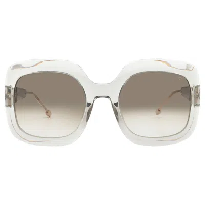 Philipp Plein Grey Square Ladies Sunglasses Spp065s 03gu 55 In White
