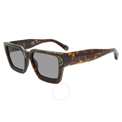 Philipp Plein Grey Square Men's Sunglasses Spp005m 722x 57 In Brown