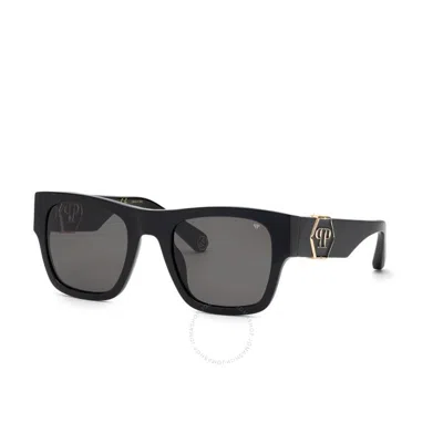 Philipp Plein Grey Square Unisex Sunglasses Spp042m 700f 54