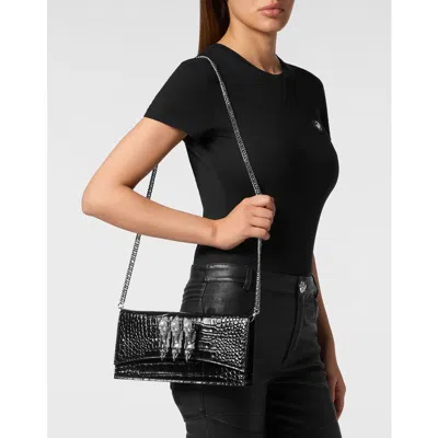 Philipp Plein Handle Bag Skull Women In Black