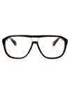Philipp Plein Havana Acetate Glasses In Black