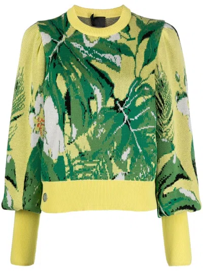 Philipp Plein Gemusterter Pullover In Yellow