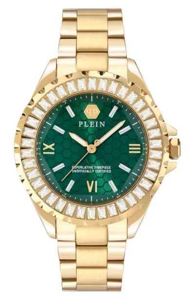 Philipp Plein Heaven Goldtone Bracelet Watch, 38mm