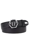Philipp Plein Hexagon Belt In Black