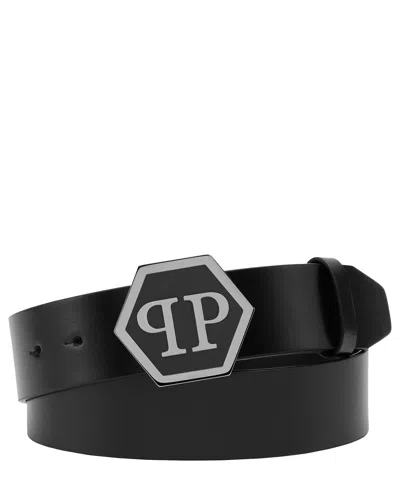 Philipp Plein Hexagon Belt In Black
