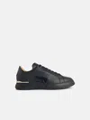 Philipp Plein 'hexagon' Black Leather Sneakers In Black
