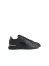 Philipp Plein Lo-top Calfskin Sneakers With Perforated Detailing And Embossed Logo In Multi