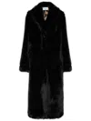 Philipp Plein Hooded Faux-fur Coat In Black