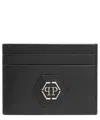 Philipp Plein Hexagon Credit Card Holder In Black