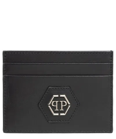 Philipp Plein Hexagon Credit Card Holder In Black