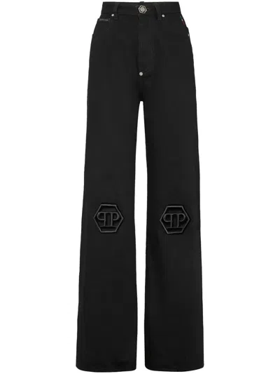 Philipp Plein Hexagon Jeans In Blue