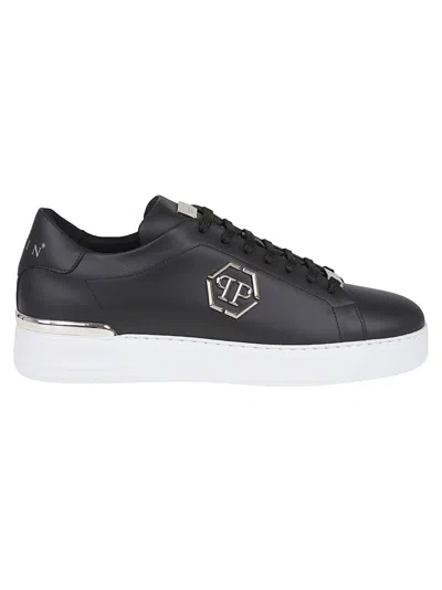 PHILIPP PLEIN PHILIPP PLEIN HEXAGON LEATHER LO-TOP SNEAKER