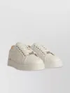 Philipp Plein 'hexagon' Leather Sneakers Featuring Metallic Detail