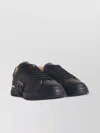 Philipp Plein 'hexagon' Leather Sneakers Featuring Perforated Detailing
