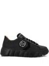 Philipp Plein Hexagon Lo-top Sneakers In Black