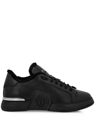 PHILIPP PLEIN HEXAGON LO-TOP SNEAKERS