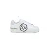 Philipp Plein Hexagon Lo-top Sneakers In White Leather