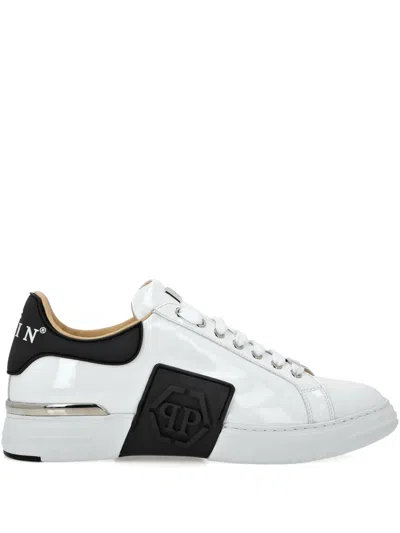 Philipp Plein Hexagon Lo-top Sneakers In White