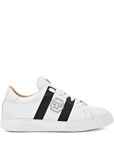 Philipp Plein Hexagon Lo-top Sneakers In White