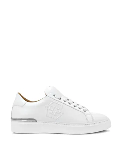 PHILIPP PLEIN HEXAGON LOGO LOW-TOP SNEAKERS