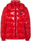 Philipp Plein Hexagon Logo-plaque Padded Jacket In Red