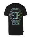 Philipp Plein Black Cotton T-shirt In Black
